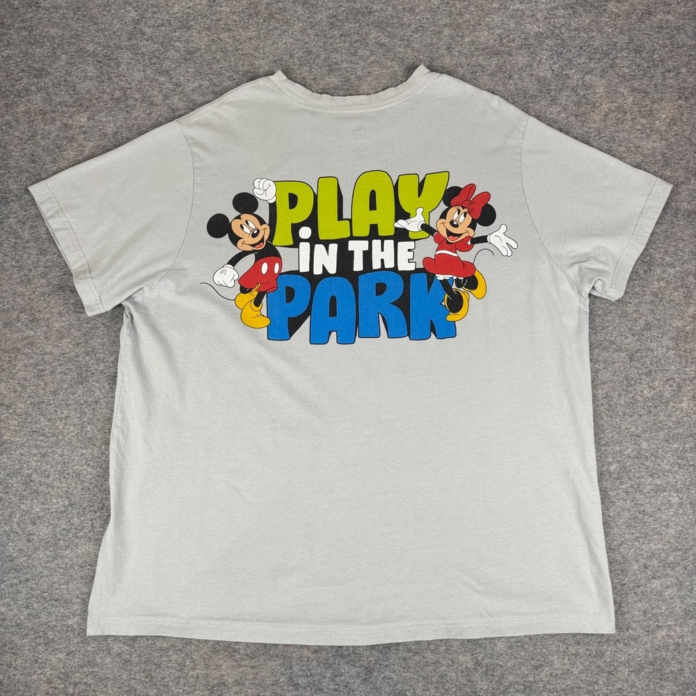 Disney Parks Walt Disney World Play In The Park T-Shirt 2024 Gray Adult XXL 2XL